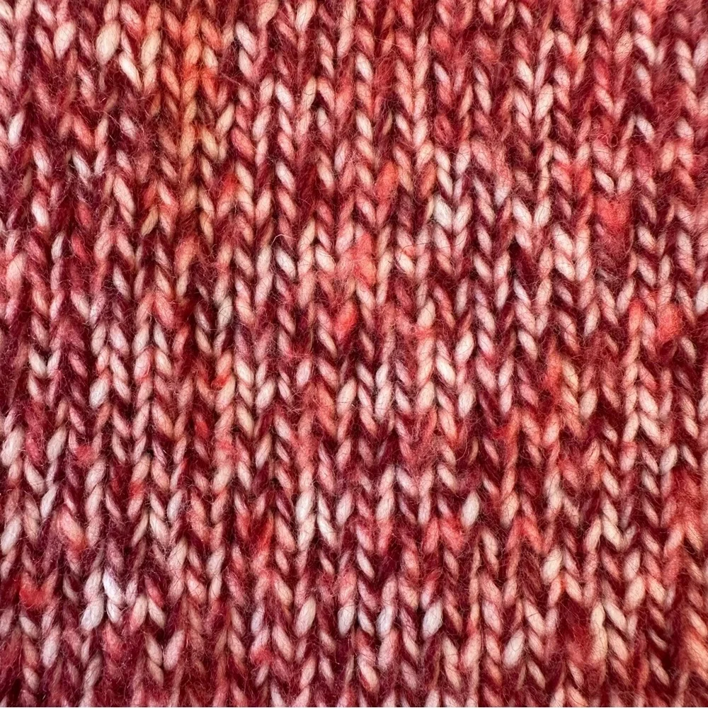 J.Crew Women’s Marled Wool Mohair Blend Turtleneck Sweater Red Size Large NWOT